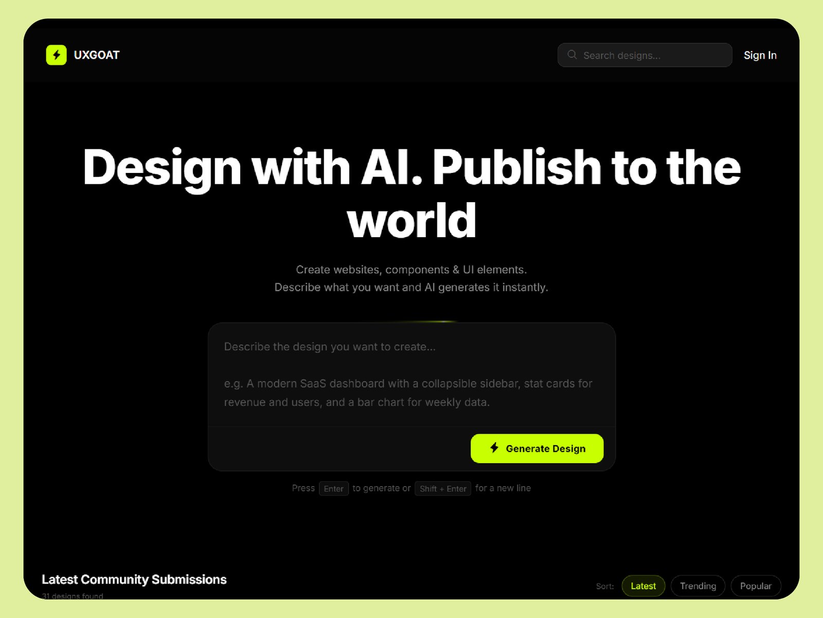 UX Goat Website